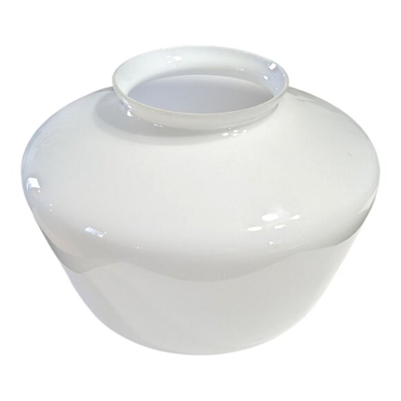 School House Light Globe White Milk Glass Ceiling Light Globe 8" Farmhouse VTG - Picture 7 of 8